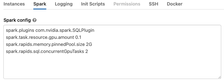 Spark Config